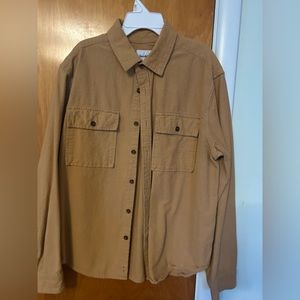 Button down brushed cotton shirt L